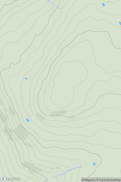 Thumbnail image for Mellor Moor [Lancashire, Cheshire and S Pennines] [SJ986872] showing contour plot for surrounding peak